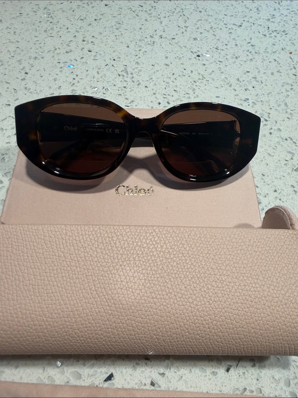 Chloé Tortoiseshell Sunglasses with Brown Lenses